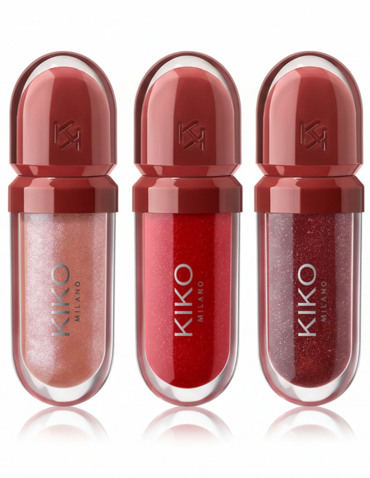 KIKO FLIRT ALERT MINI KISSES MAXI SHINE KIT 3D HYDRA LIP GLOSS